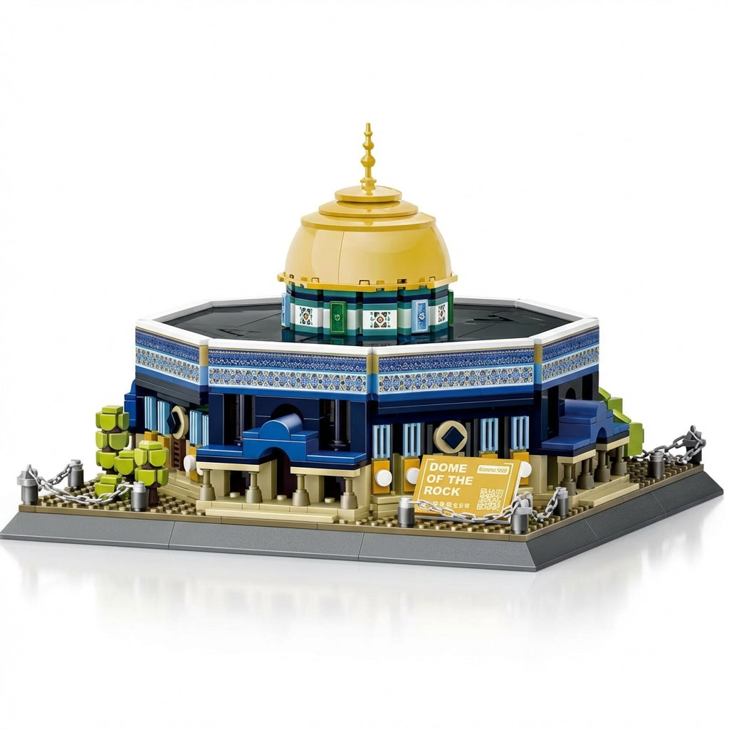 Al-Aqsa Rotskoepel Moskee Bouwset – 983 Bouwstenen