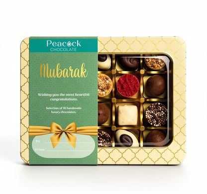 Luxe Mubarak chocolade selectie Geschenkblik (16 stuks)