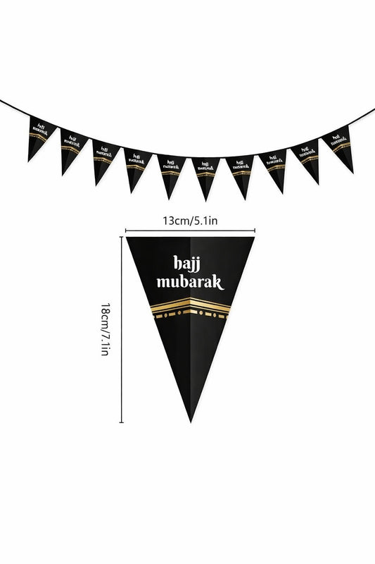 Hajj Mubarak Slinger – Feestelijke Vlaggetjes Decoratie
