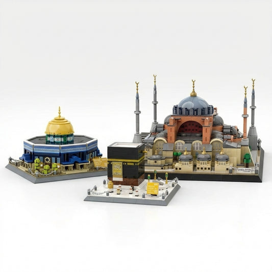 Unieke Moskee Bouwset Bundel – 3 Iconische Miniaturen