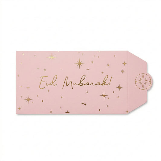 Eid Mubarak Envelop – Roze Luxe Cadeauenvelop (10 stuks)