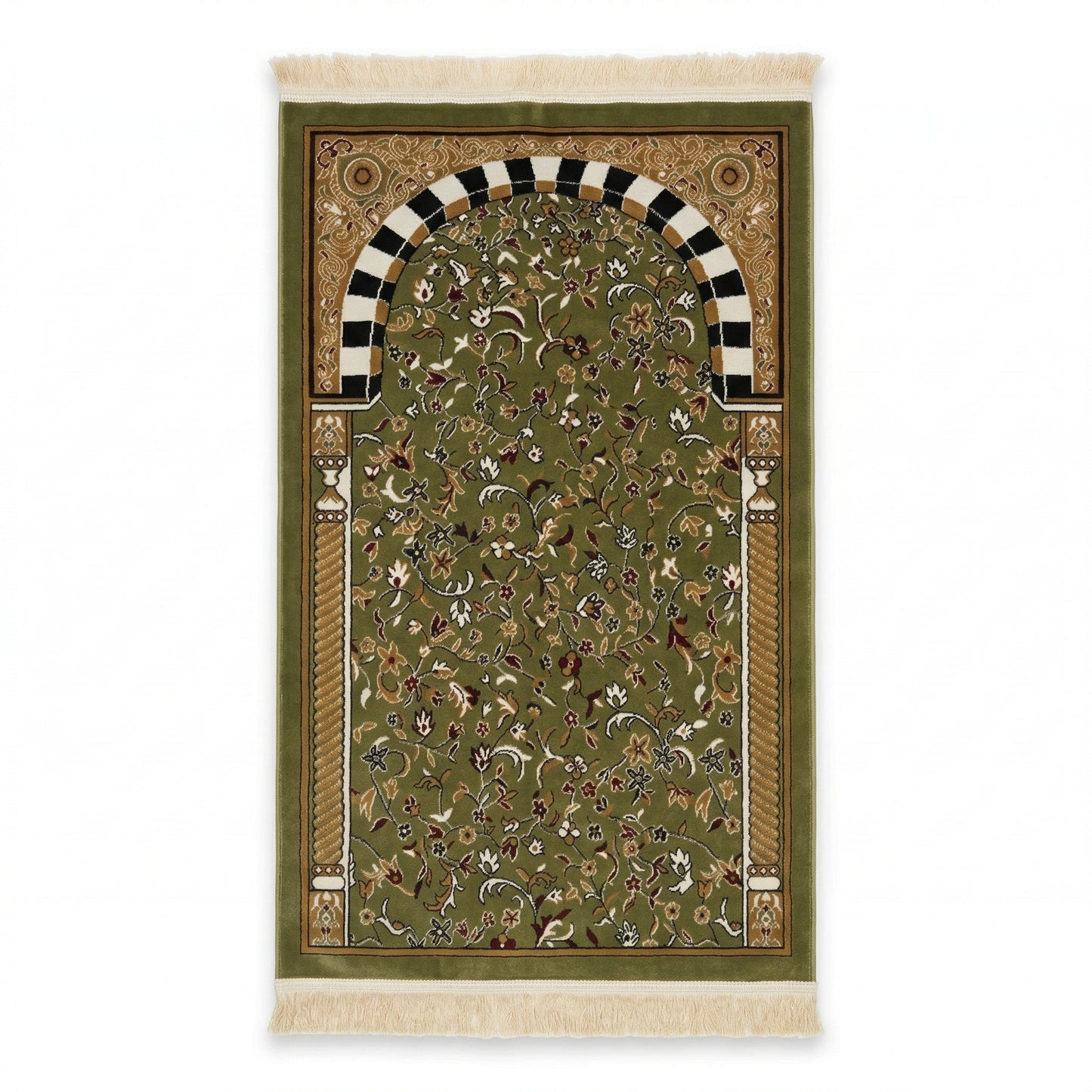 Al-Rawdah Medina Gebedskleed | With a touch of red