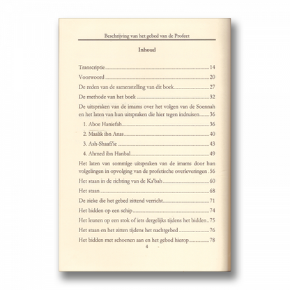 Beschrijving van het Gebed van de Profeet (softcover)