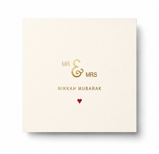 Nikah Mubarak Wenskaart – Islamitische Huwelijkskaart
