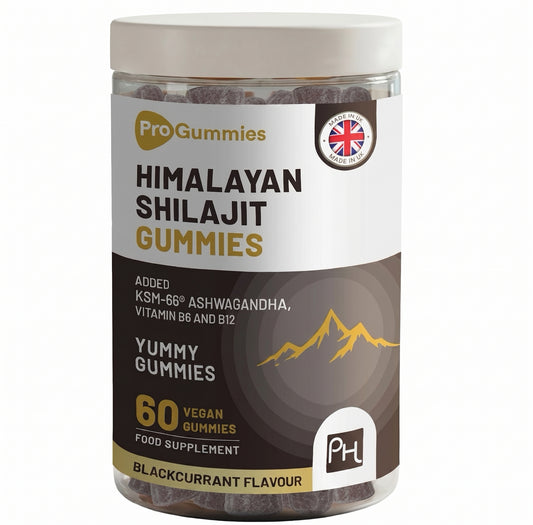 Premium Shilajit Gummies met Ashwagandha & Vitamine B12